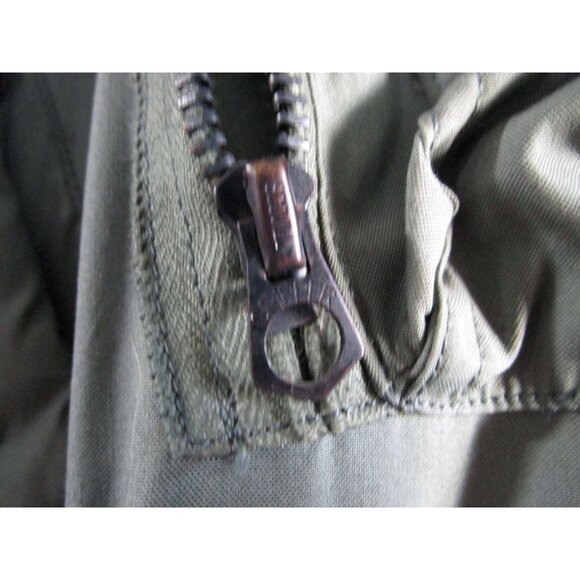 Vintage USAF Extreme Cold Weather Flying Jacket N-3BFur Lined Snorkel Hood GUC X - Picture 10 of 16